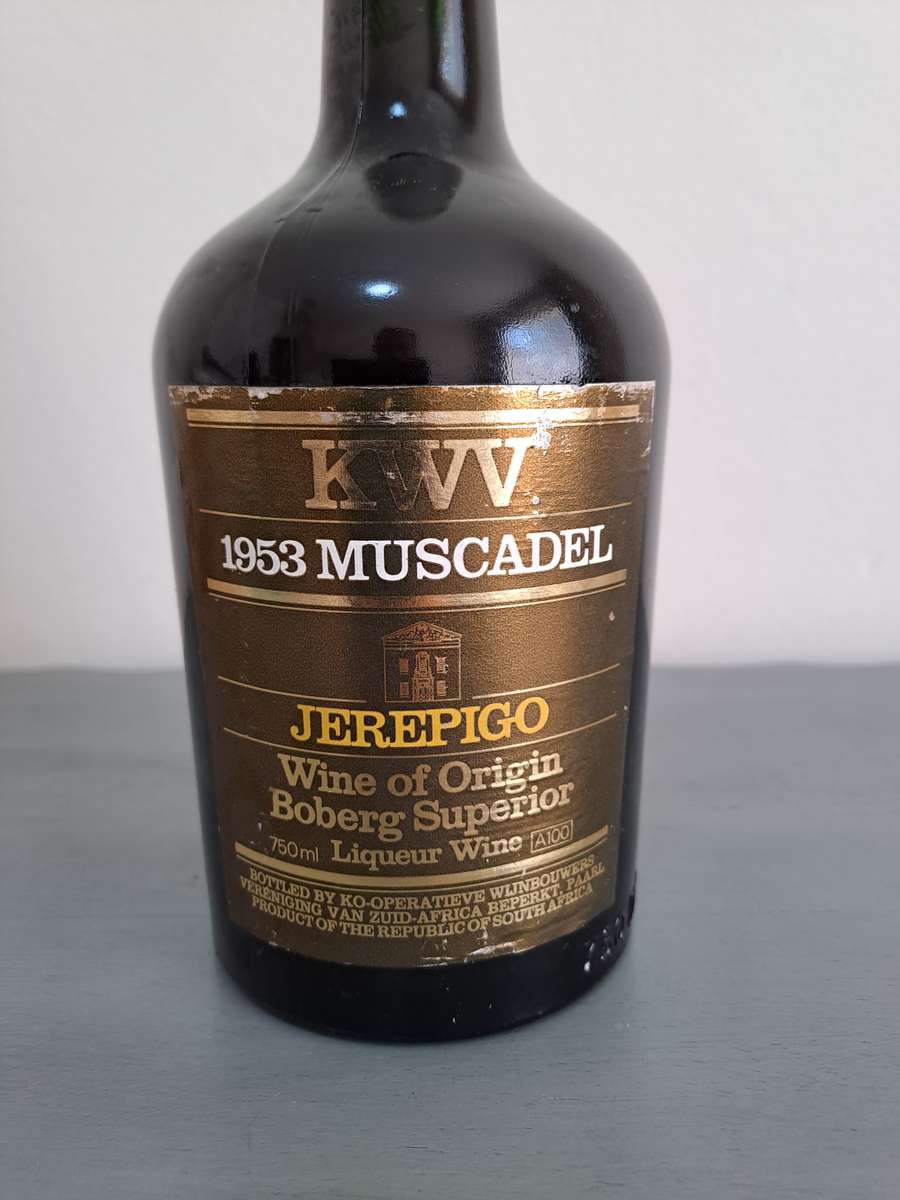 1953 KWV Muscadel Jerepigo Liqueur Wine, 750ml
