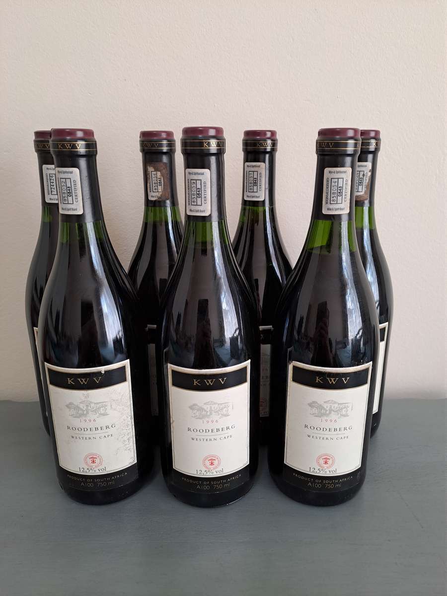 6 x 1996 KWV Roodeberg Wines, 750ml, 12.5%