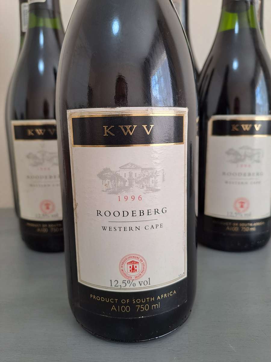 6 x 1996 KWV Roodeberg Wines, 750ml, 12.5%