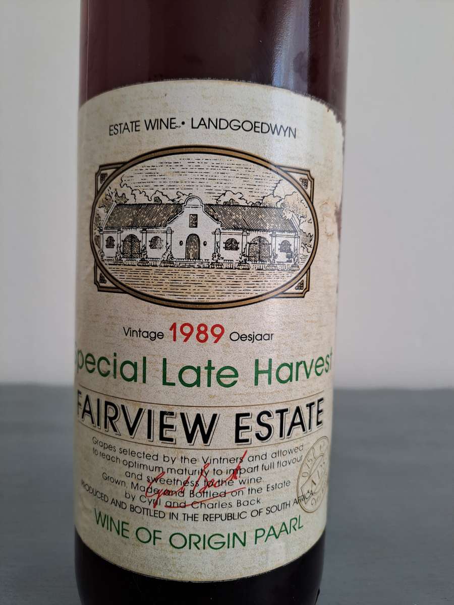 1989 Fairview Estate Special Late Harvest, 750ml