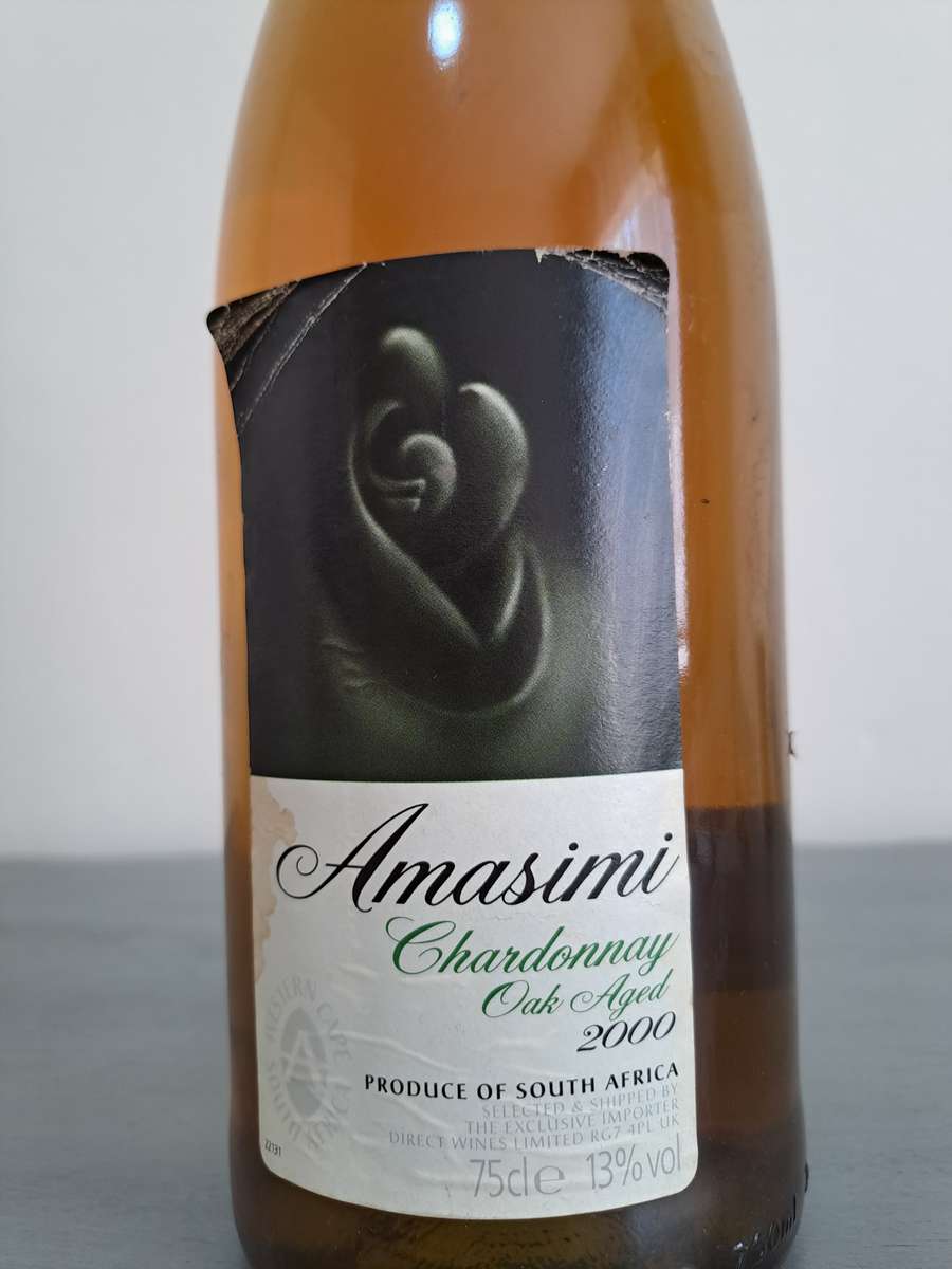 2000 Amasimi Chardonnay,  Oak Aged, 750ml, 13%