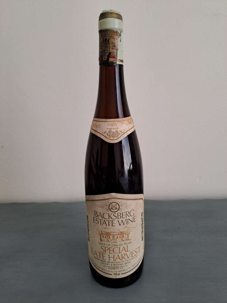1985 Backsberg Special Late Harvest Estate Wine, 750ml