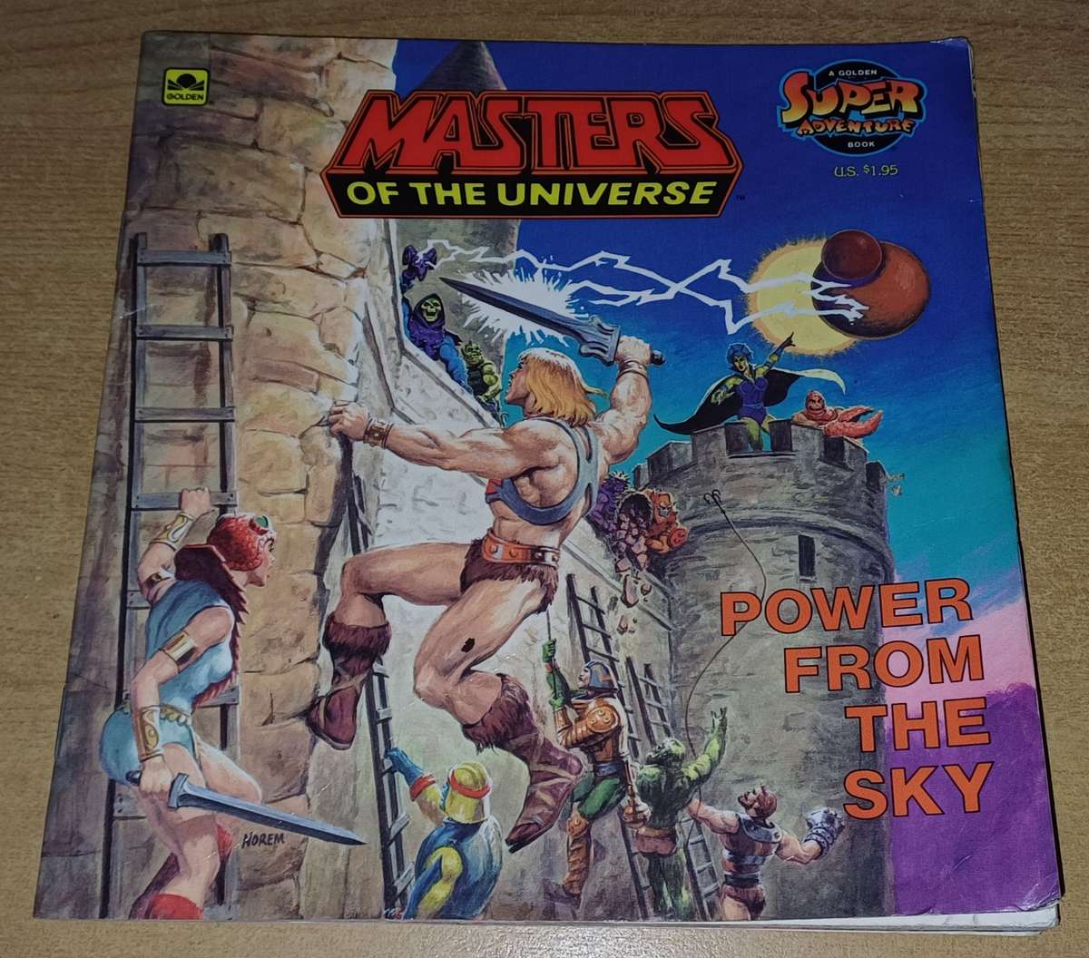 Masters Of The Universe - Power From The Sky (A Golden Super Adventure Book) 1986
