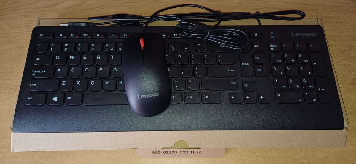 Lenovo SK-8821 Wired Mouse & Keyboard Bundle