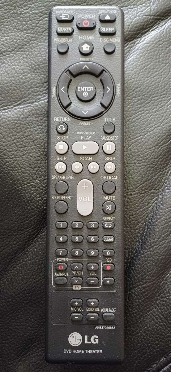 LG DVD Home Theater Remote AKB37026852