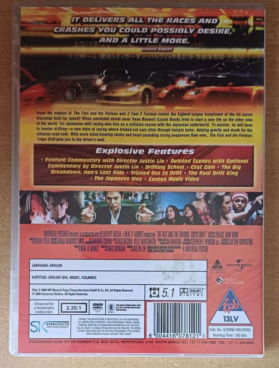 The Fast And The Furious Tokyo Drift (DVD)