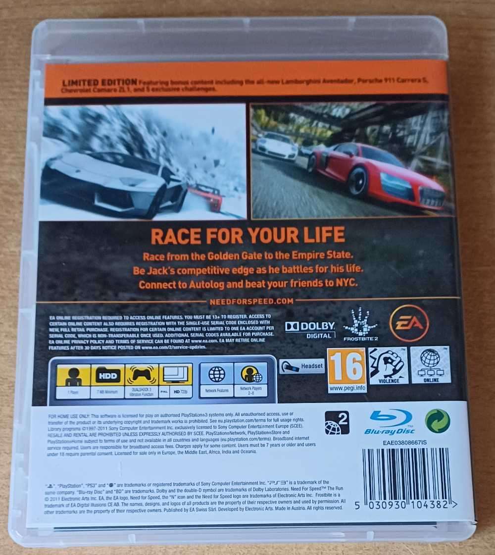Need For Speed The Run Ltd. Edition (PS3)