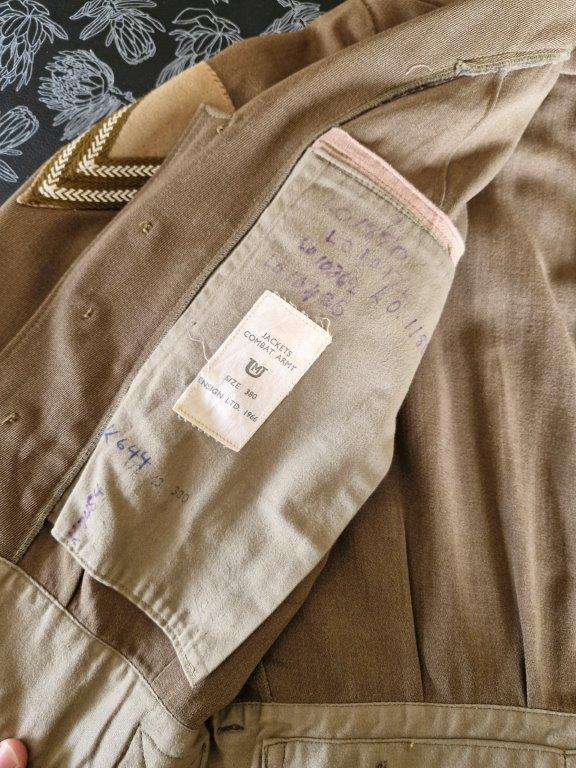 SADF Bunny Jacket and trousers. 42 Cm Armpit to armpit. Trousers 36 Cm across waist.
