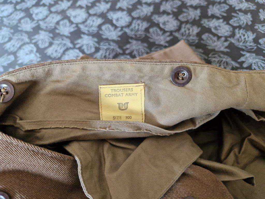 SADF Bunny Jacket and trousers. 42 Cm Armpit to armpit. Trousers 36 Cm across waist.