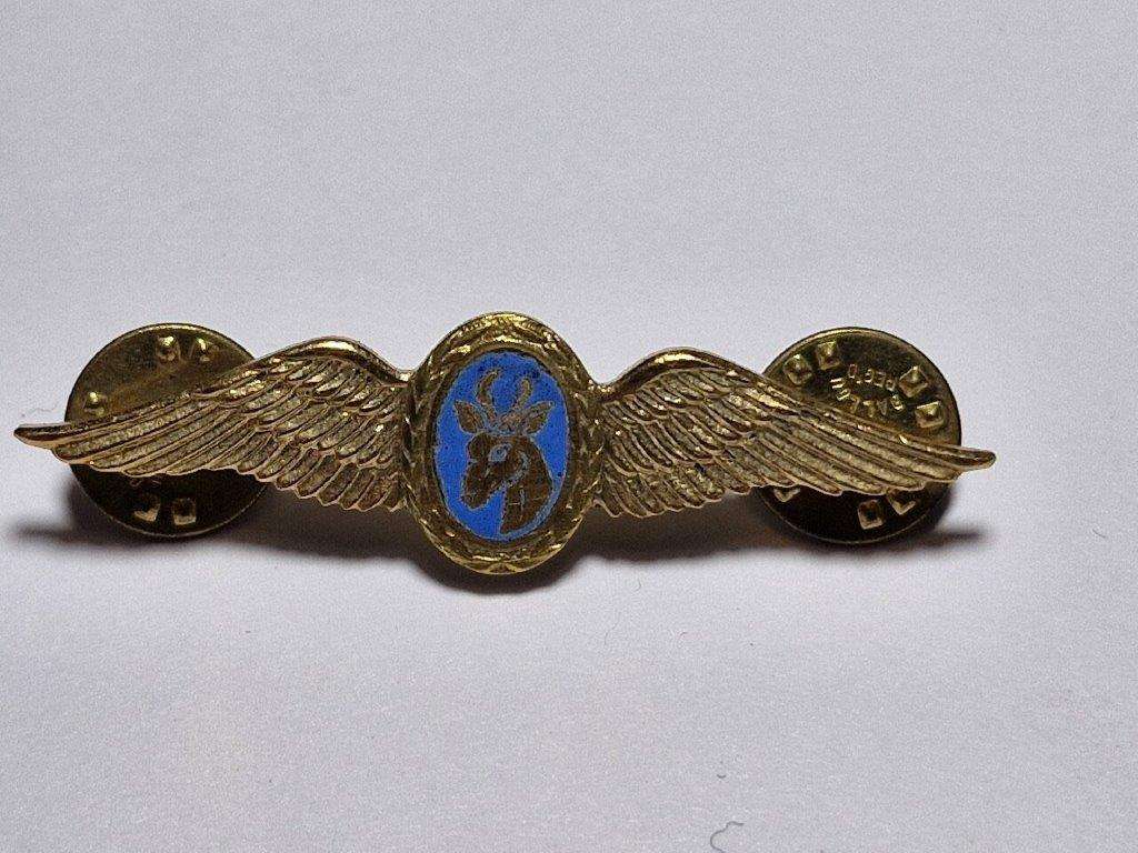 South African Army Air Reconnaissance Pilot wing Brevet. Mess Dress.