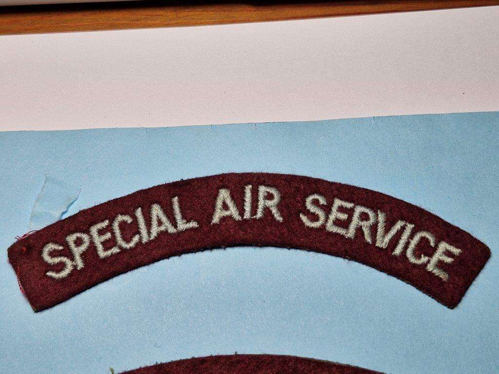 British Special Air Service cloth shoulder title.