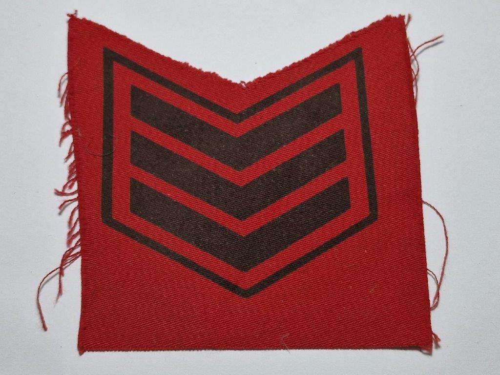 Rhodesia Internal Affairs Sergeant Senior DSA 1975-1980 rank stripe.