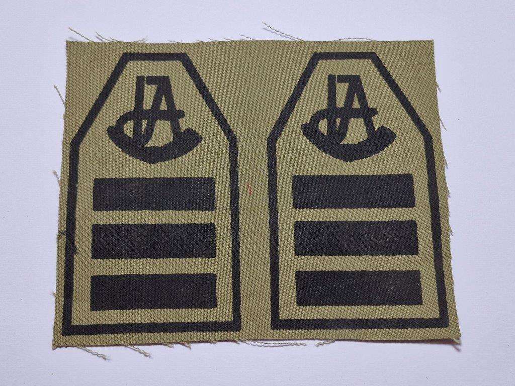 Rhodesia Internal Affairs Vedette Detachment Leader1976-1980 rank pair.