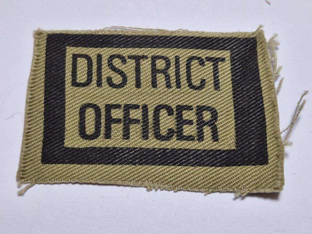 Rhodesia Internal Affairs District Officer Rank badge.