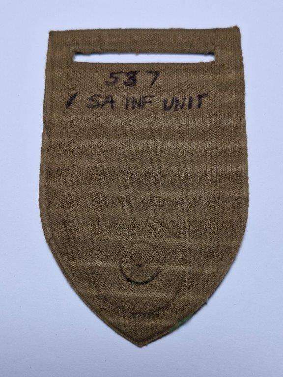 SADF 1 SAI tupperware shoulder flash. No Pin