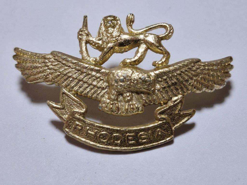Rhodesian Air Force Cap badge.