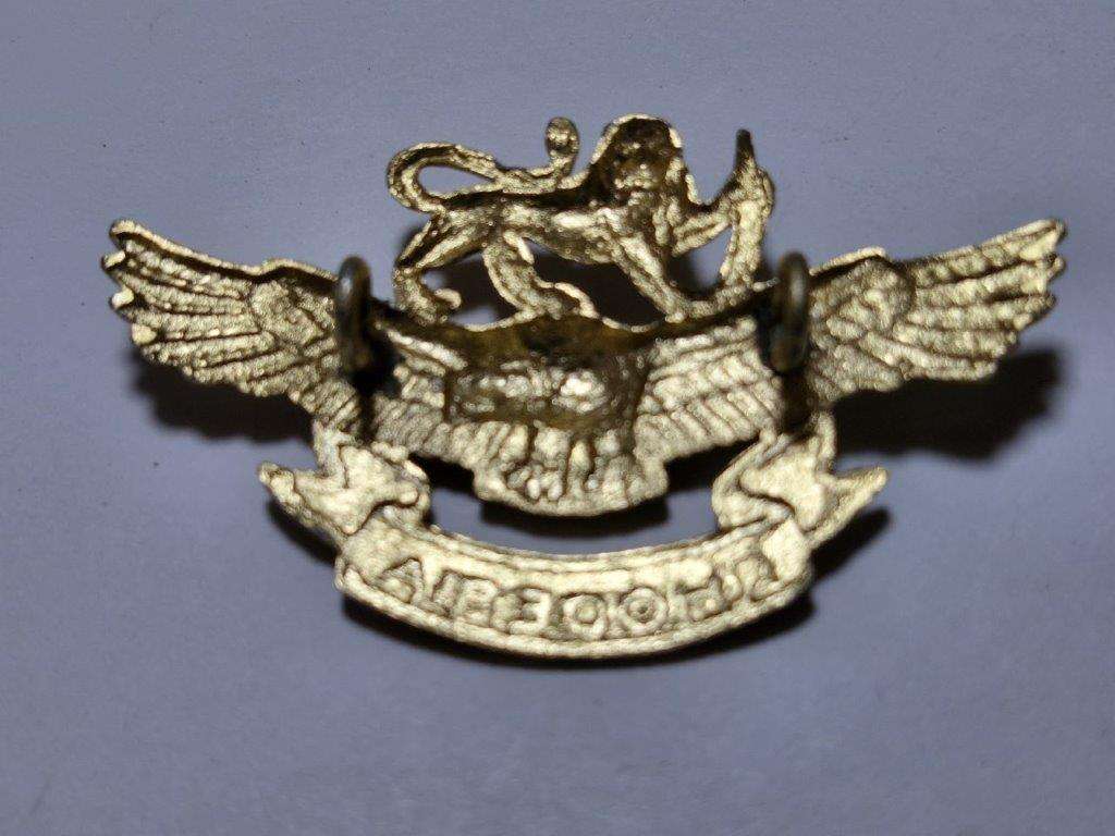 Rhodesian Air Force Cap badge.