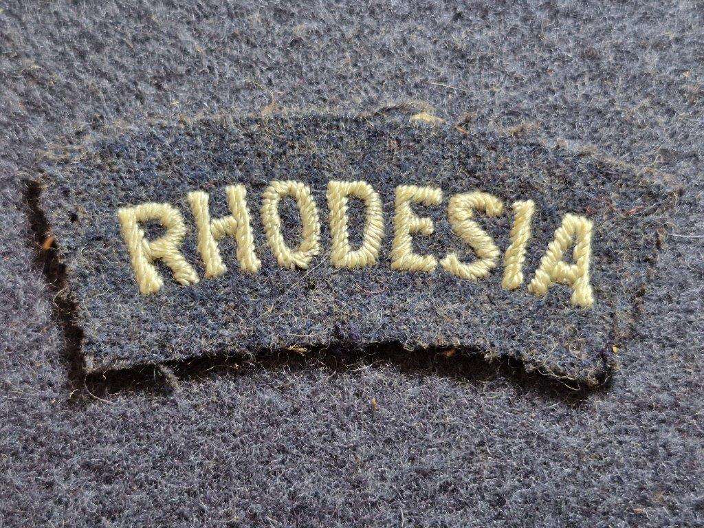 Rhodesian Air Force shoulder title for Parade dress.