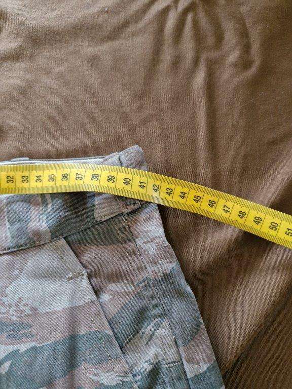 South African Bush War Cuban Lizard pattern camo trousers. 41 Cm across the waist