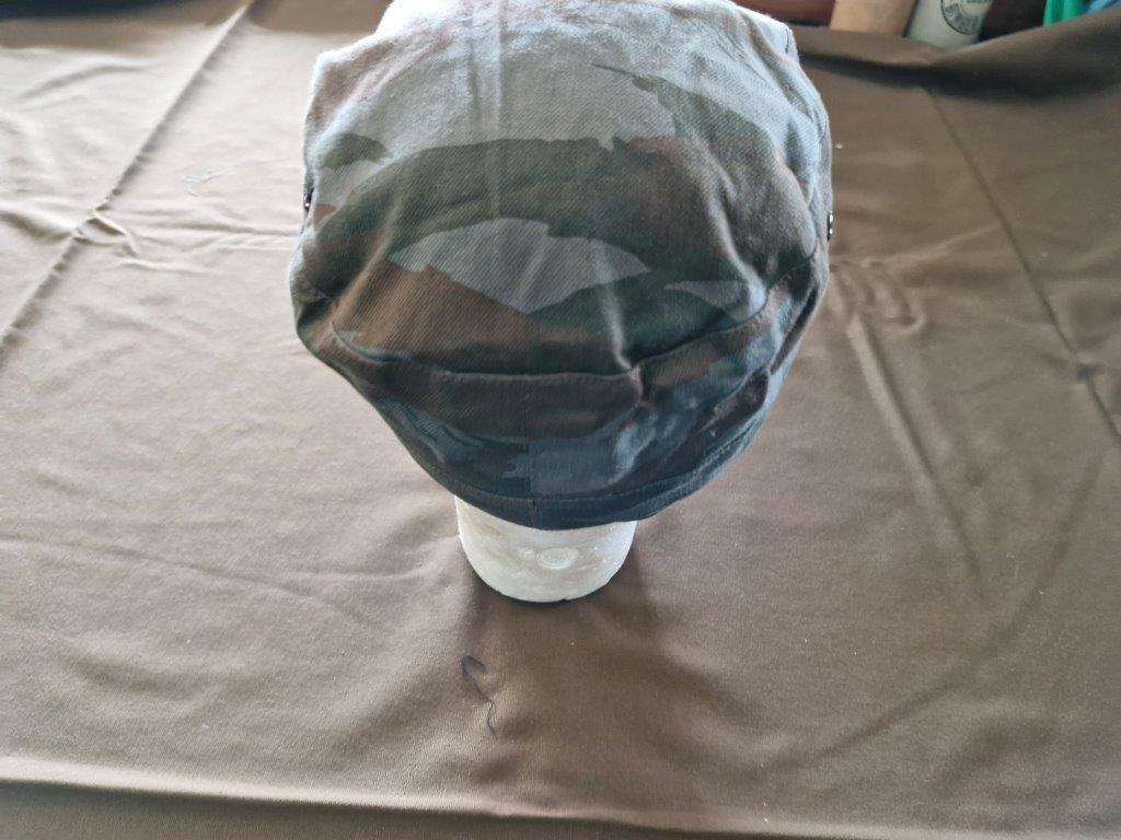 South African Bush War FAPLA Lizard pattern camo Cap. Size 55. Peak broken.