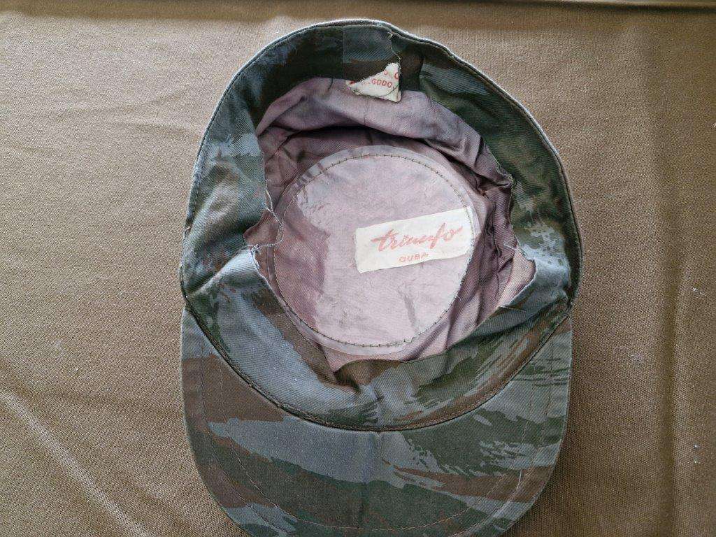South African Bush War FAPLA Lizard pattern camo Cap. Size 55. Peak broken.