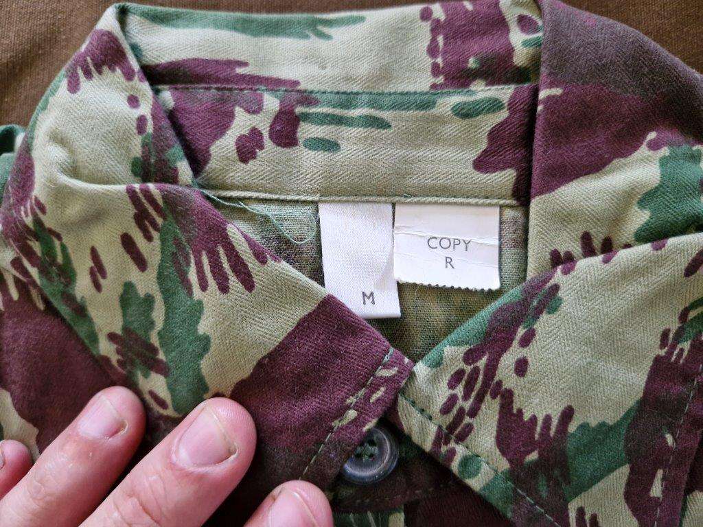 SADF Border War Recce Copy of Portuguese Lizard pattern camo shirt. 51 Cm Armpit to Armpit