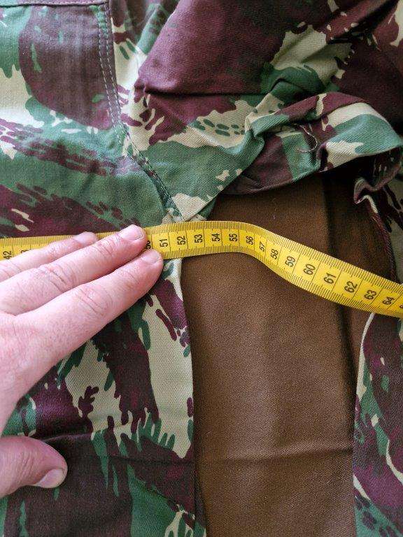 SADF Border War Recce Copy of Portuguese Lizard pattern camo shirt. 51 Cm Armpit to Armpit