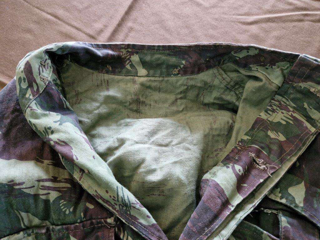 SADF Bush War Portuguese Vertical Lizard pattern camo Jacket. 56 Cm Armpit to Armpit