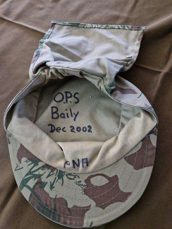 SAP Task Force camo Flap cap. Flap intact. 58 Cm.