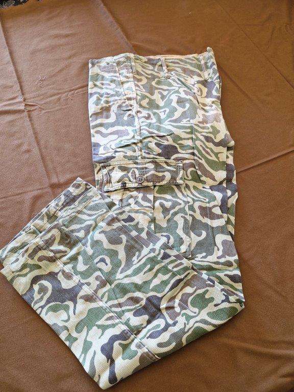 Ethiopian DERG Noodle/Wave pattern Camo trousers as used by ZANLA forces Bush Wa. 41 Cm across waist