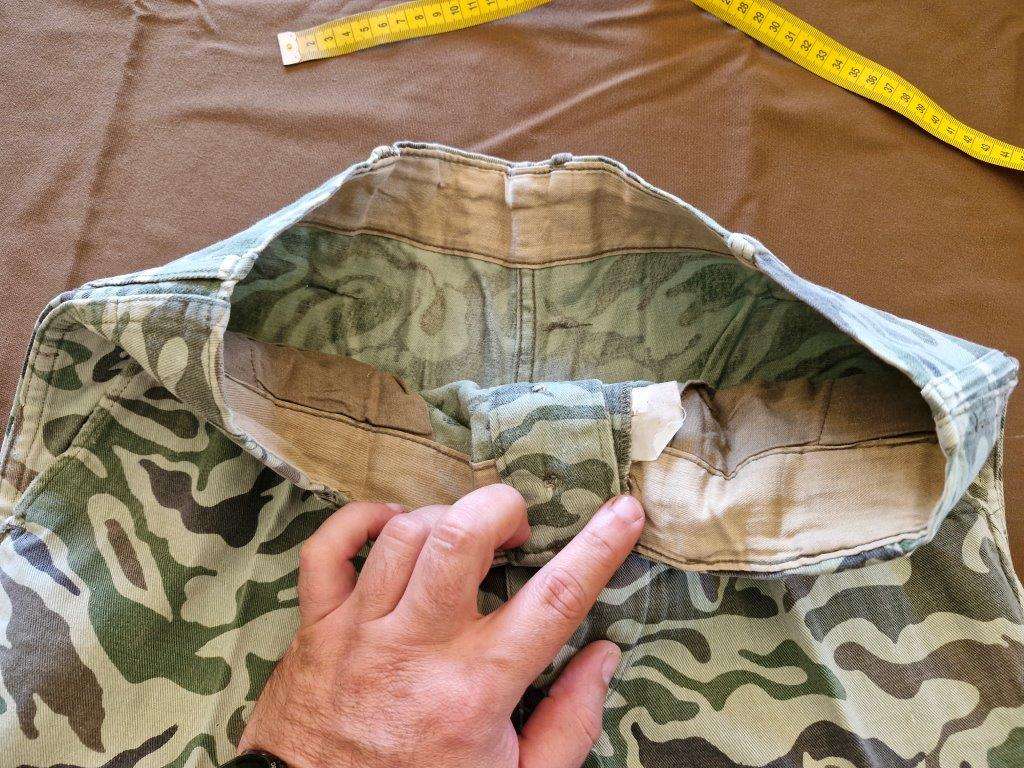 Ethiopian DERG Noodle/Wave pattern Camo trousers as used by ZANLA forces Bush Wa. 41 Cm across waist