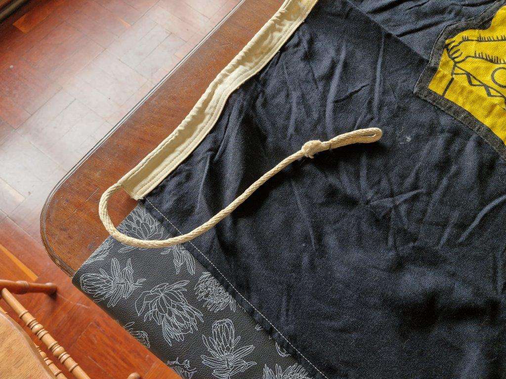 Zimbabwe Rhodesian flag. Rope and toggle intact. Maker William Smith and Gourock. 85 Cm x 185 Cm