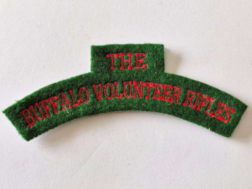 Buffalo Volunteer Rifles Cloth shoulder title.
