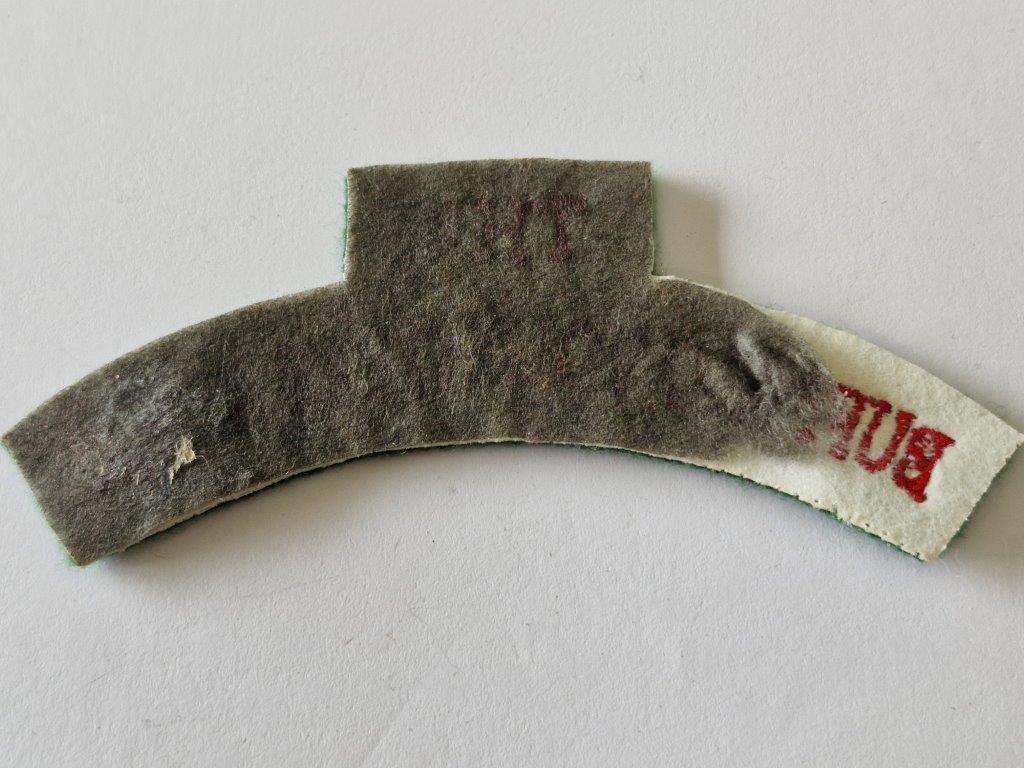 Buffalo Volunteer Rifles Cloth shoulder title.