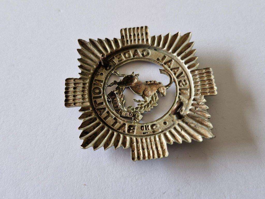 2nd Battalion Transvaal Cadets cap badge. One lug broken