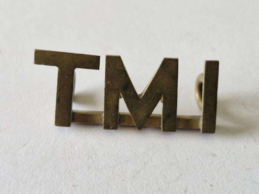 Thornycroft's Mounted Infantry shoulder title/Slouch hat badge. Boer War era
