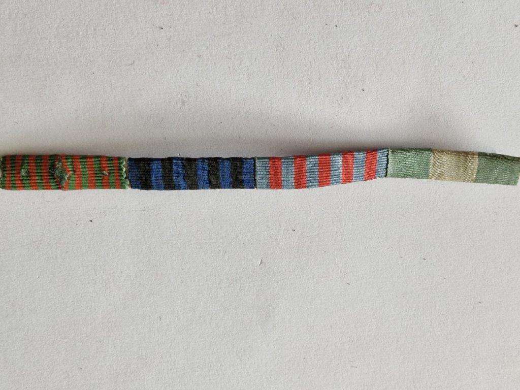 Italian WWII and earlier medal ribbon bar.
