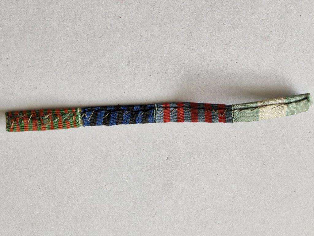 Italian WWII and earlier medal ribbon bar.