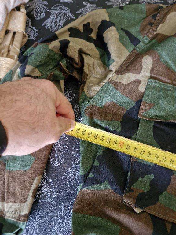 US Woodland Camo Combat Jacket. 54 Cm Armpit to Armpit