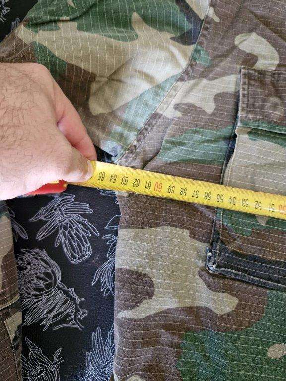 BDU Camo Jacket Uraguay. 63 Cm Armpit to Armpit