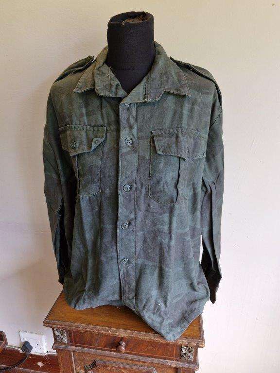 Tiger Stripe (SWAPOL) Camo shirt. 56 Cm Armpit to Armpit.
