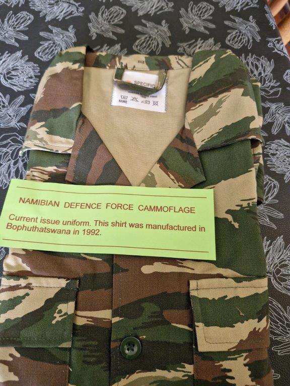 Namibian Defence Force Camo Shirt. 60 Cm Armpit to Armpit.
