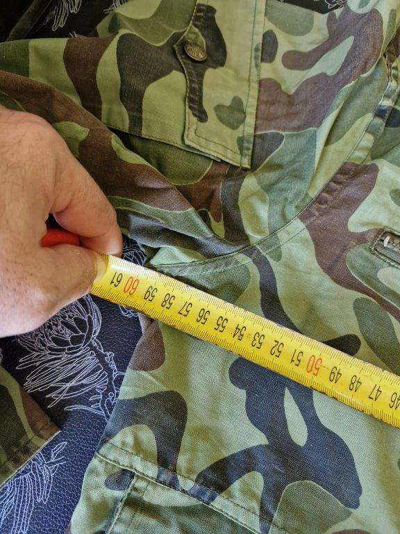 APLA/MK Camo Jacket 1980-1990's. 59 Cm Armpit to Armpit. Small tear.