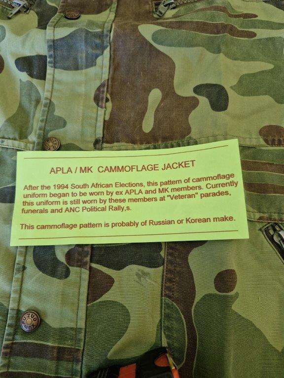 APLA/MK Camo Jacket 1980-1990's. 59 Cm Armpit to Armpit. Small tear.