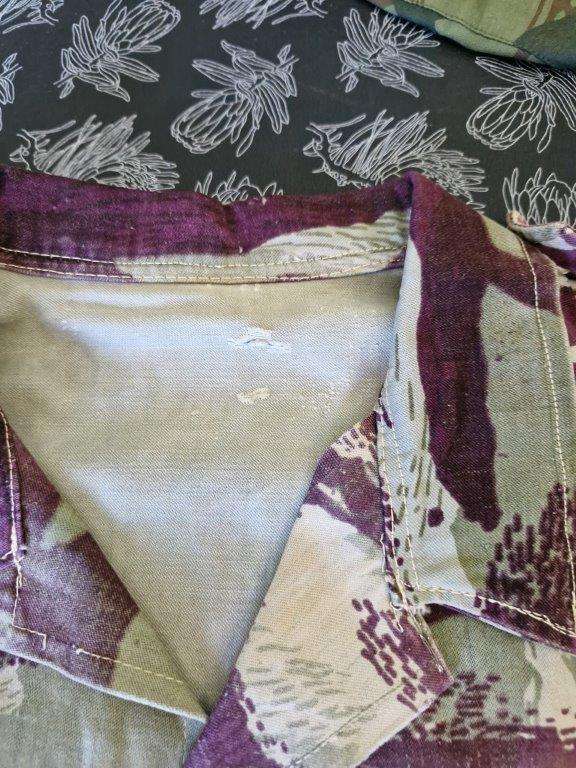 French Lizzard Camo Shirt. 52 Cm Armpit to Armpit.