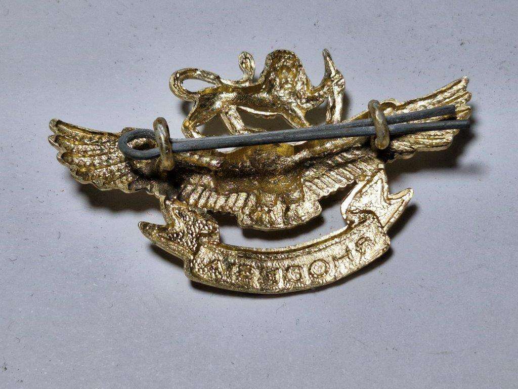 Rhodesian Air Force Cap Badge.