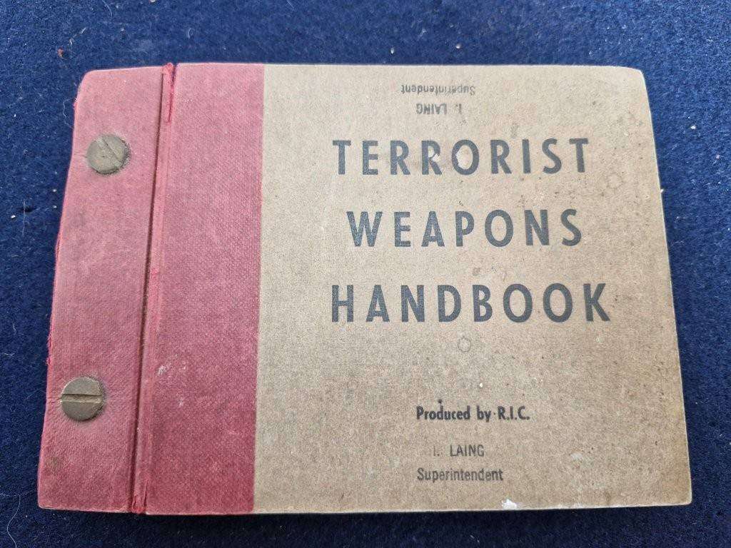 Rhodesian Terrorist Weapons Handbook belonging to Superintendent I. Laing