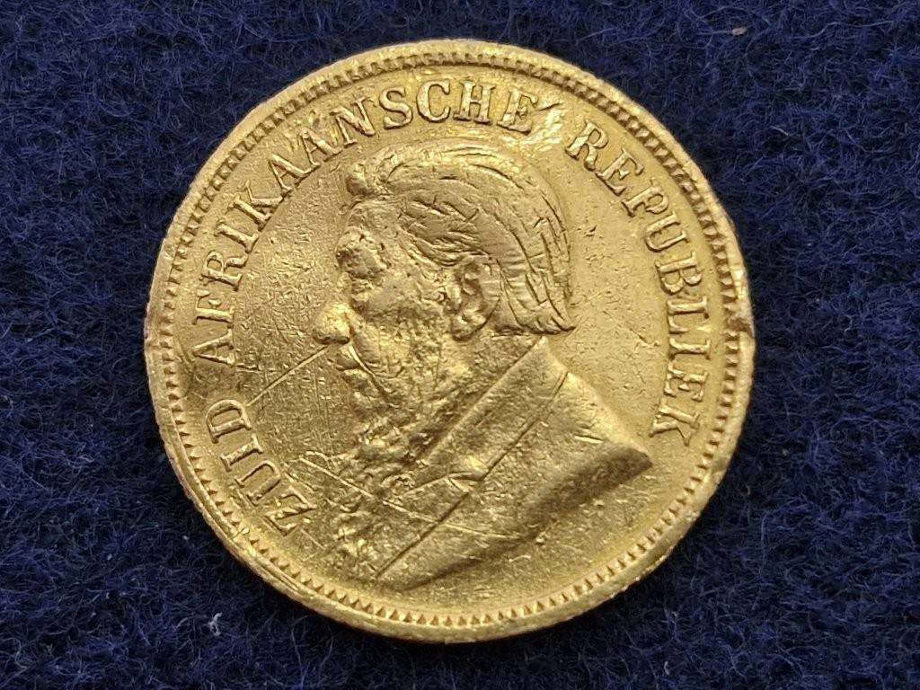 1893 ZAR Kruger Half Pond. Rarest date for the half Pond. Ex mount but a good filler.