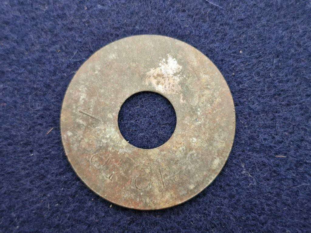 British South Africa Company Hut Tax Token. Larger size