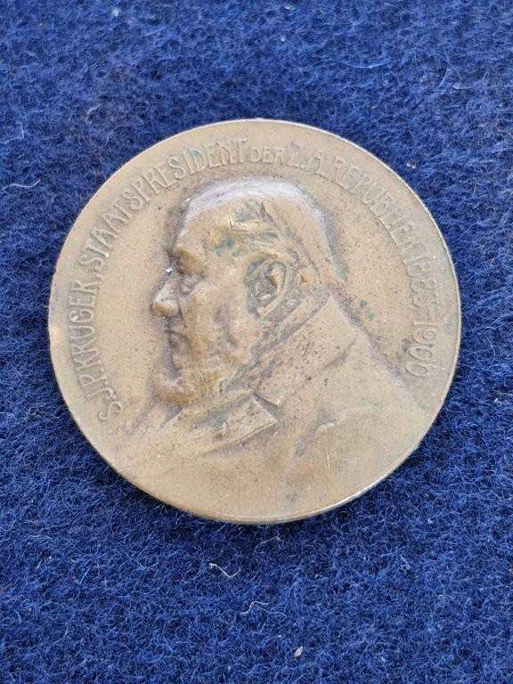 Paul Kruger Funeral Medallion